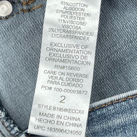 Democracy 'Ab'Solution Lightly Distressed Slimming Stretch Skinny Jeans Size 2 - Picture 8 of 9